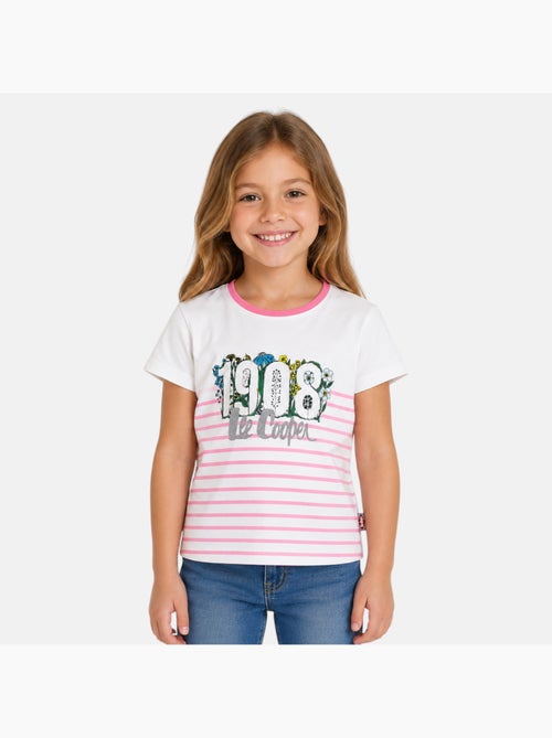 Lee Cooper - T-shirt manga curta menina com padrão - Kiabi