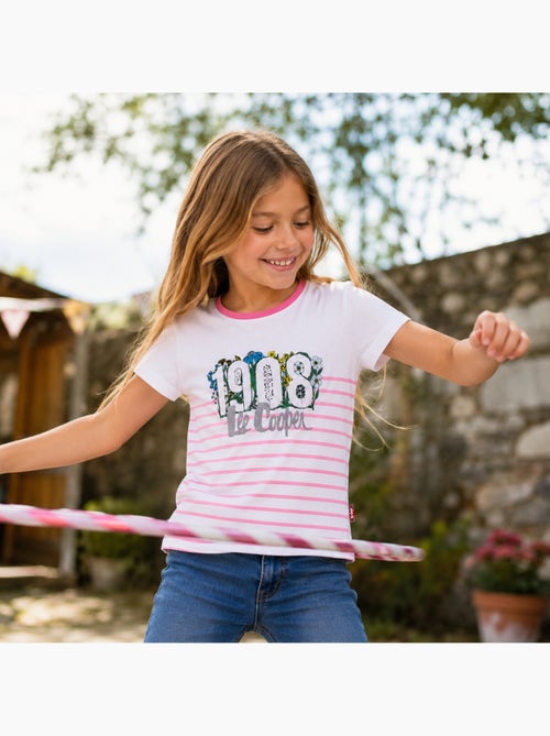 Lee Cooper - T-shirt manga curta menina com padrão - Kiabi