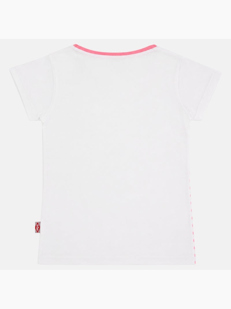 Lee Cooper - T-shirt manga curta menina com padrão Rosa - Kiabi