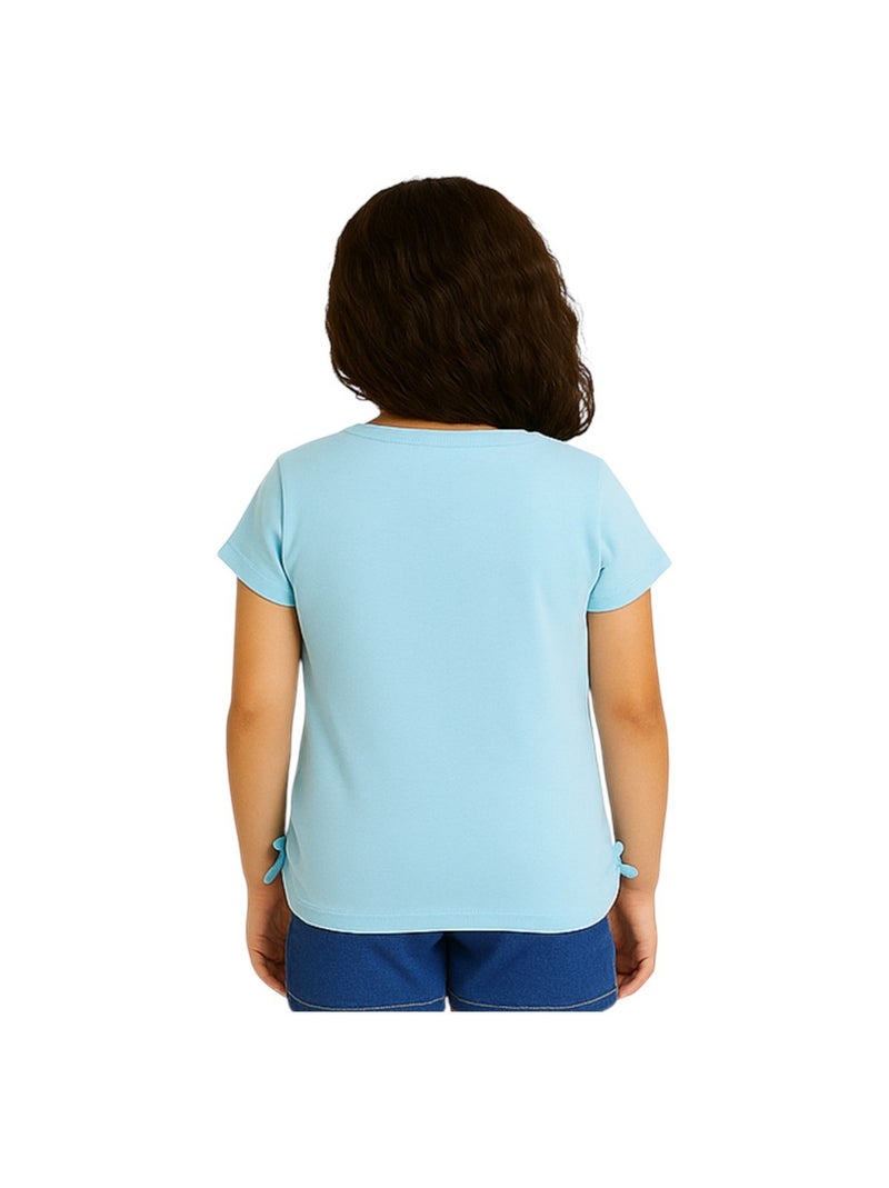 Lee Cooper - T-shirt manga curta menina estampada Azul - Kiabi