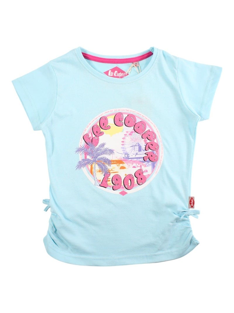 Lee Cooper - T-shirt manga curta menina estampada Azul - Kiabi