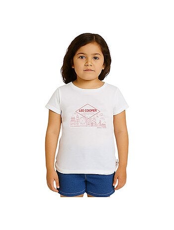 Lee Cooper - T-shirt manga curta menina estampada