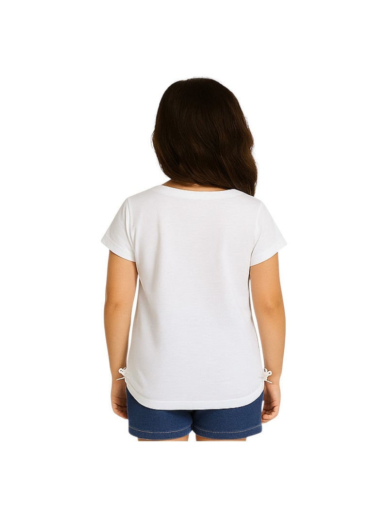 Lee Cooper - T-shirt manga curta menina estampada Branco - Kiabi