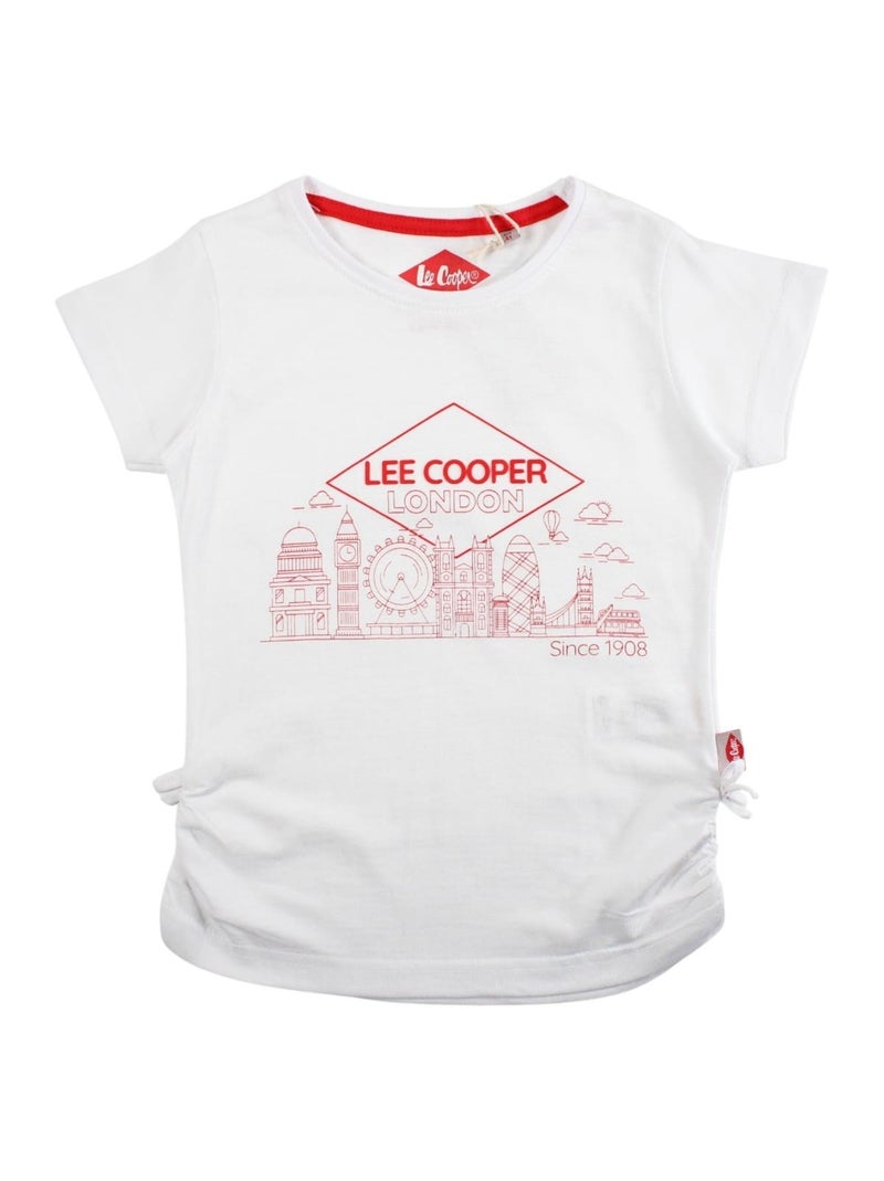 Lee Cooper - T-shirt manga curta menina estampada Branco - Kiabi