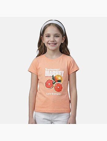 Lee Cooper - T-shirt manga curta menina