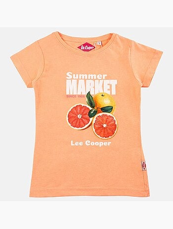 Lee Cooper - T-shirt manga curta menina