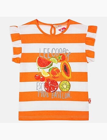 Lee Cooper - T-shirt manga curta menina