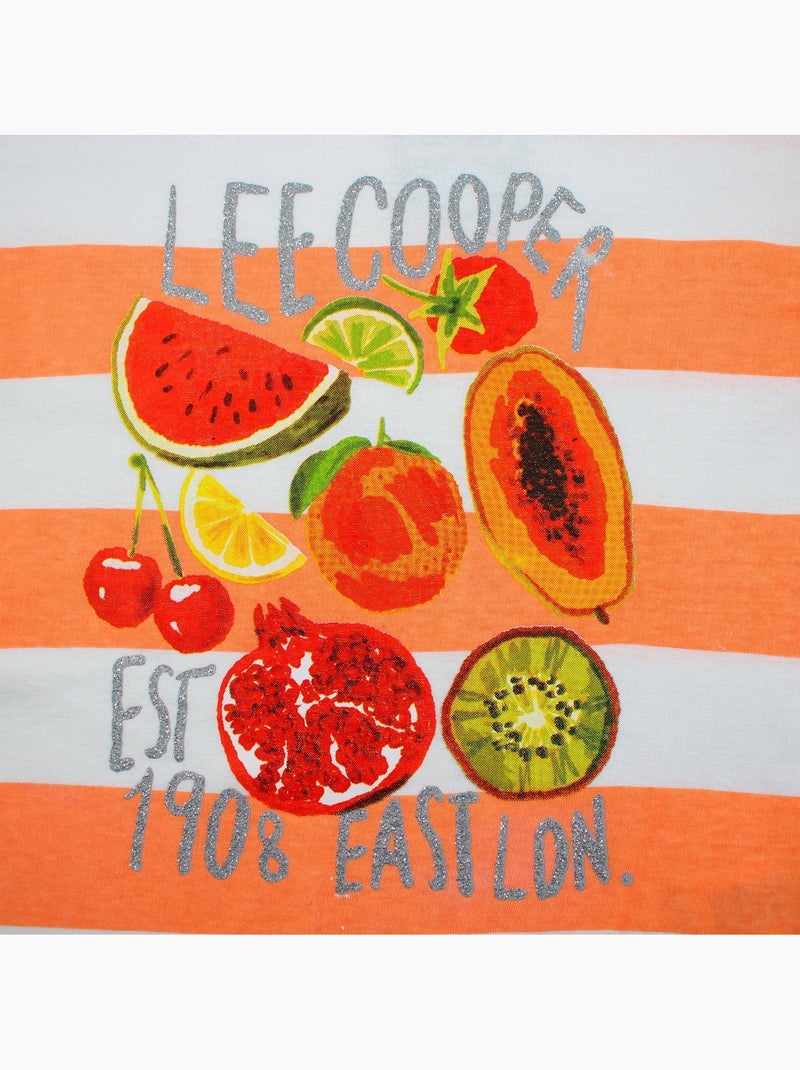 Lee Cooper - T-shirt manga curta  menina Laranja - Kiabi