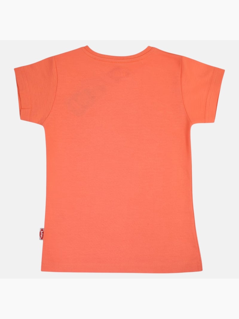 Lee Cooper - T-shirt manga curta  menina Laranja - Kiabi