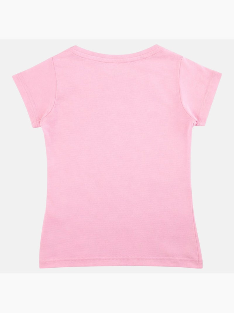 Lee Cooper - T-shirt manga curta  menina Rosa-claro - Kiabi
