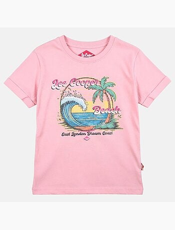 Lee Cooper - T-shirt manga curta menina