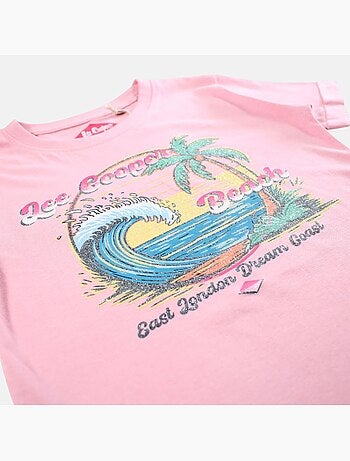 Lee Cooper - T-shirt manga curta menina