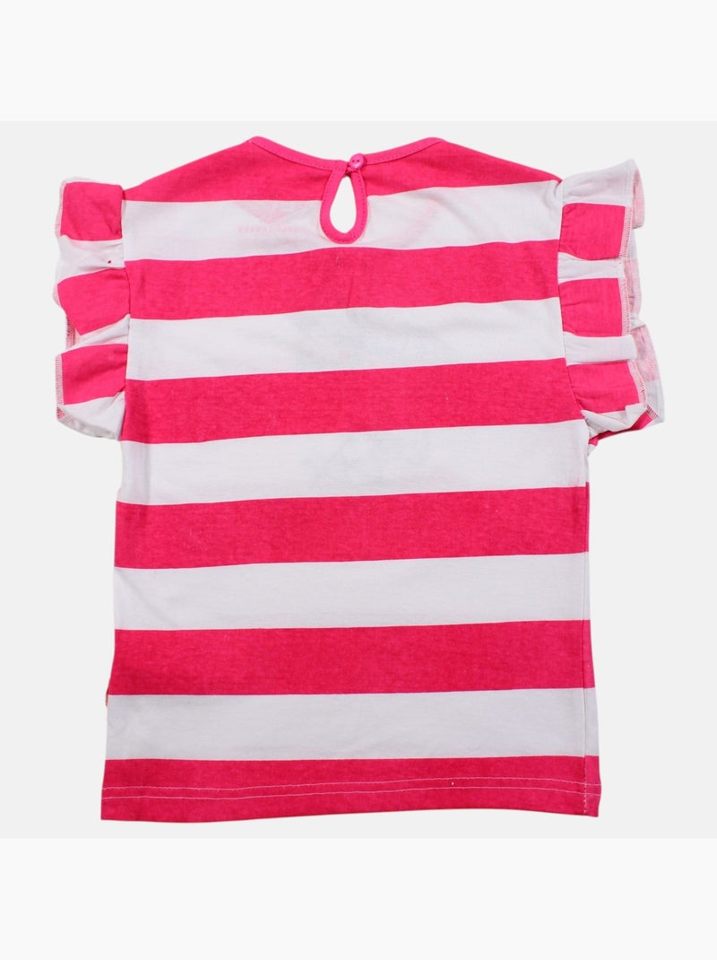 Lee Cooper - T-shirt manga curta  menina Rosa-fúcsia - Kiabi