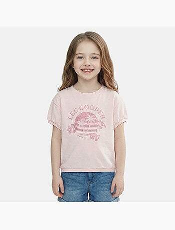Lee Cooper - T-shirt manga curta menina