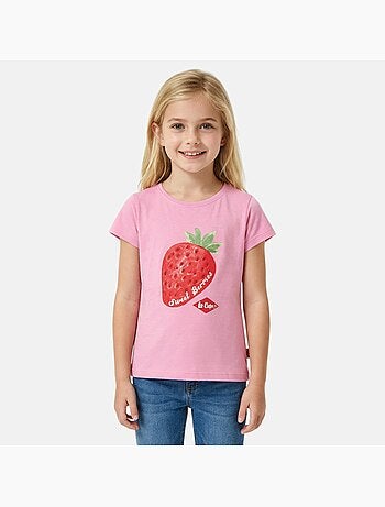 Lee cooper - t-shirt manga curta menina