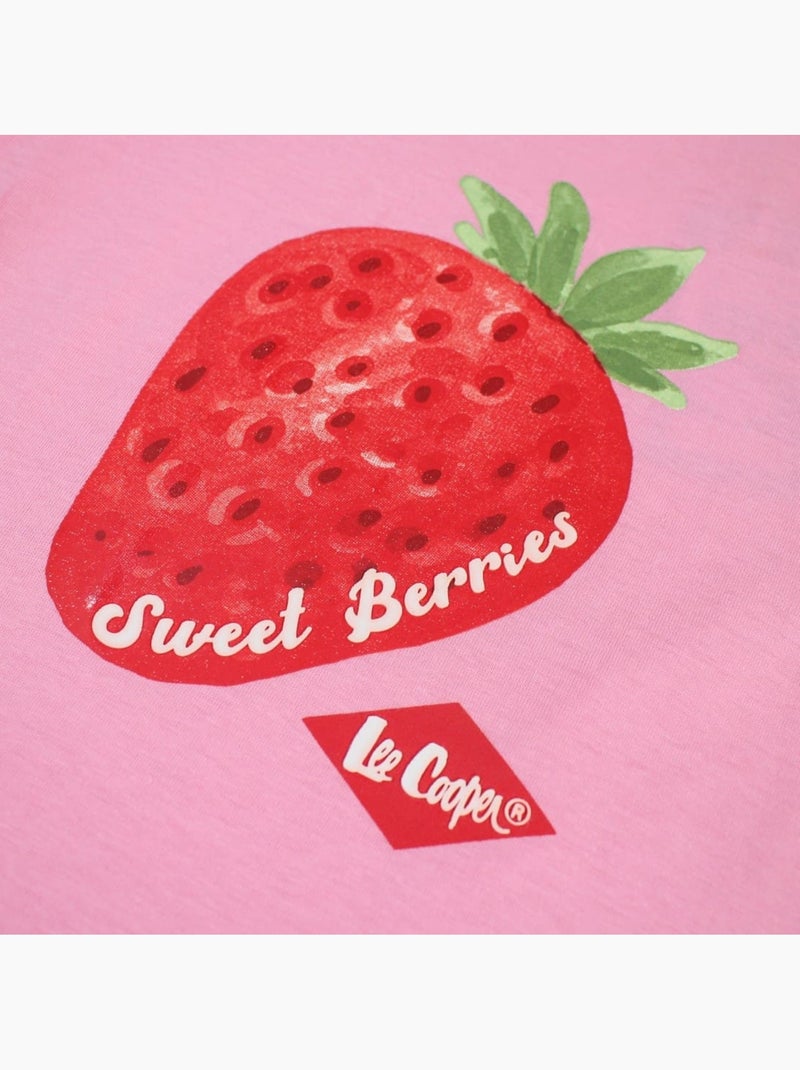 Lee Cooper - T-shirt manga curta  menina Rosa - Kiabi