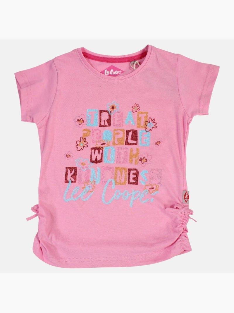 Lee Cooper - T-shirt manga curta  menina Rosa - Kiabi