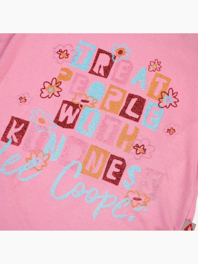Lee Cooper - T-shirt manga curta  menina Rosa - Kiabi