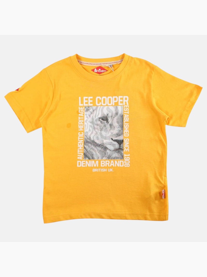 Lee Cooper - T-shirt manga curta  menino Amarelo - Kiabi