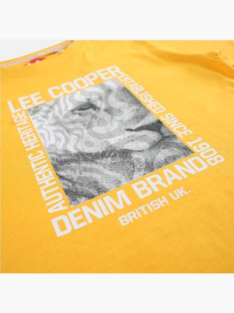 Lee Cooper - T-shirt manga curta  menino Amarelo - Kiabi