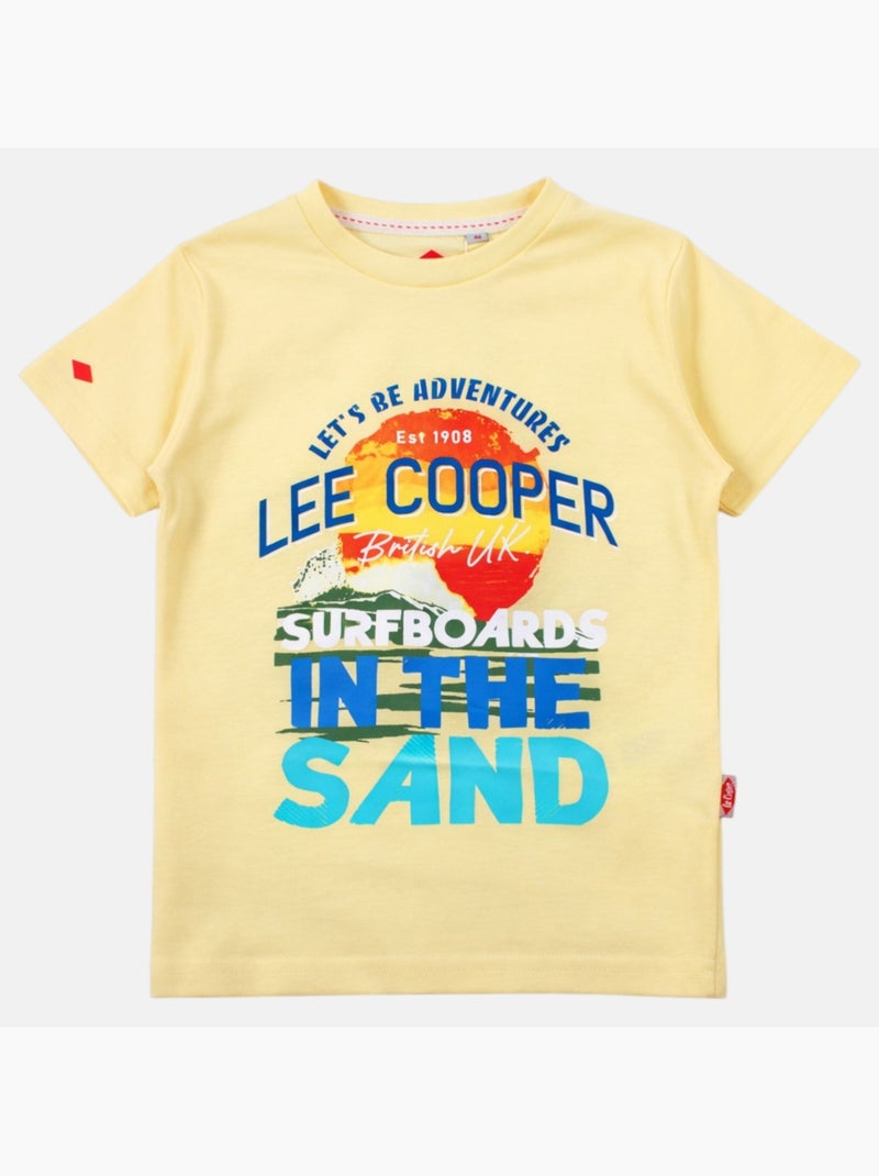 Lee Cooper - T-shirt manga curta  menino Amarelo - Kiabi