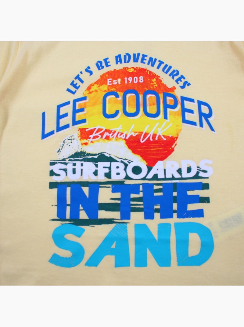 Lee Cooper - T-shirt manga curta  menino Amarelo - Kiabi