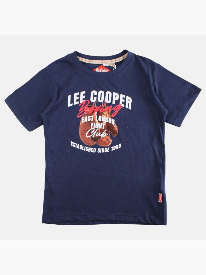 Lee Cooper - T-shirt manga curta  menino Azul-marinho - Kiabi