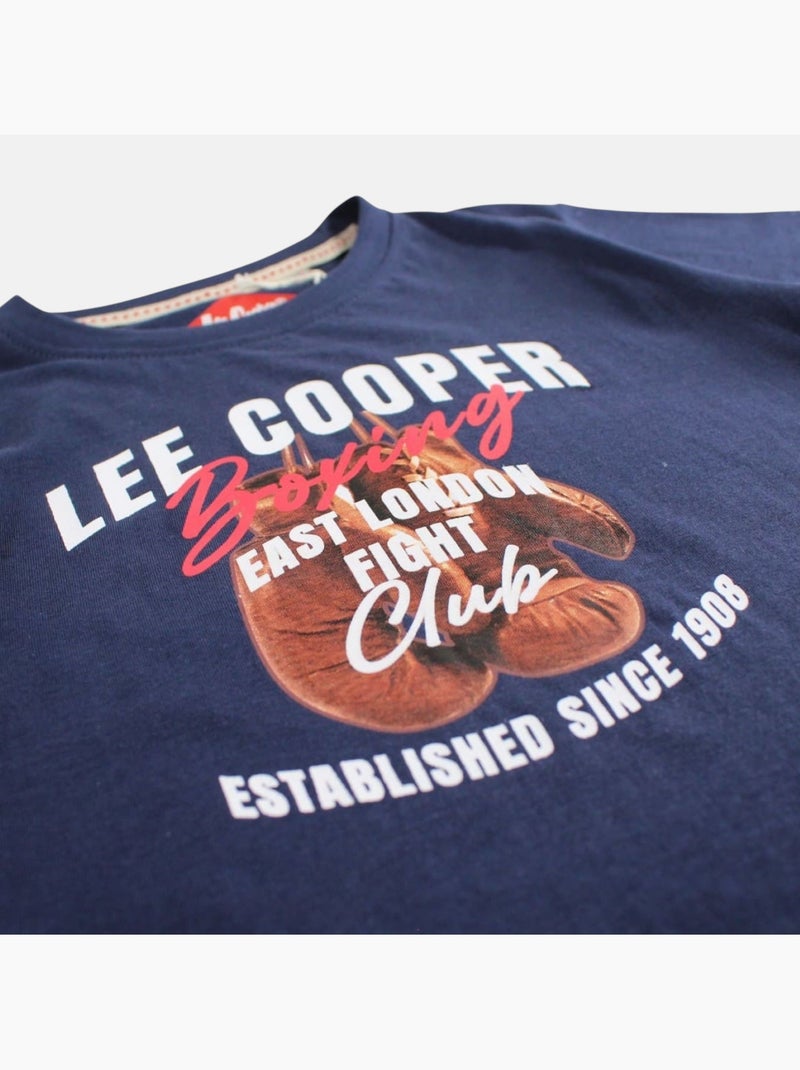 Lee Cooper - T-shirt manga curta  menino Azul-marinho - Kiabi