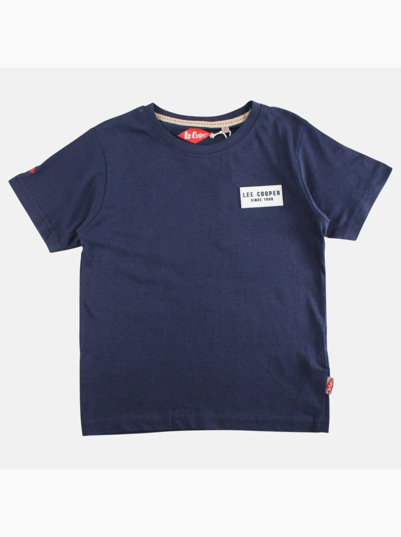 Lee Cooper - T-shirt manga curta  menino Azul-marinho - Kiabi