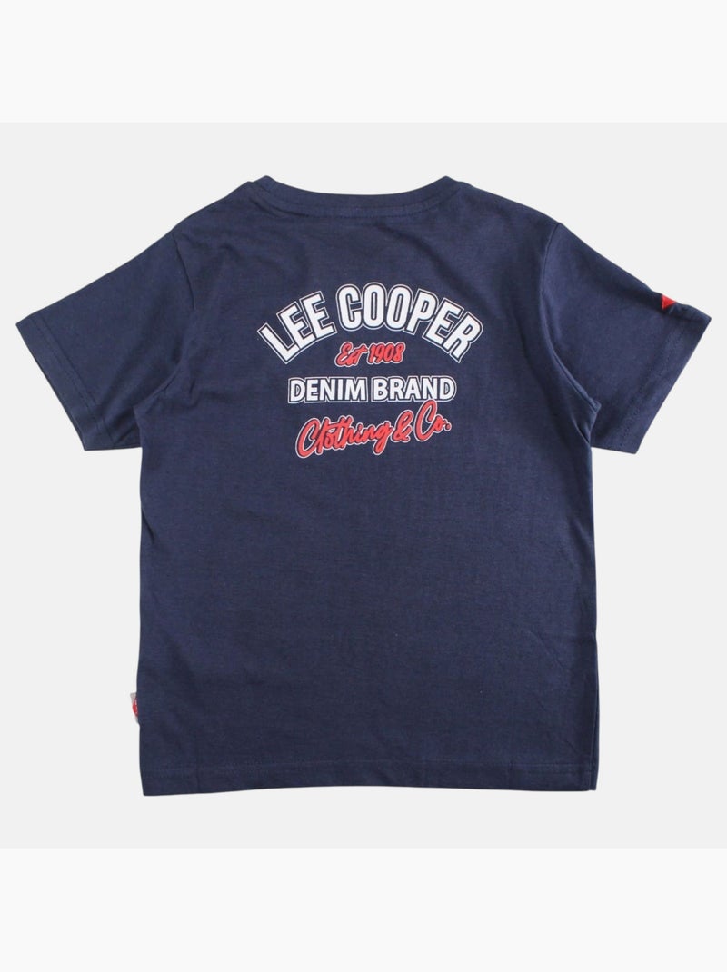 Lee Cooper - T-shirt manga curta  menino Azul-marinho - Kiabi