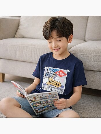 Lee Cooper - T-shirt manga curta menino
