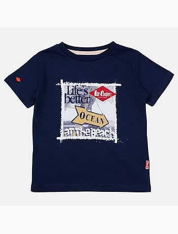 Lee Cooper - T-shirt manga curta menino