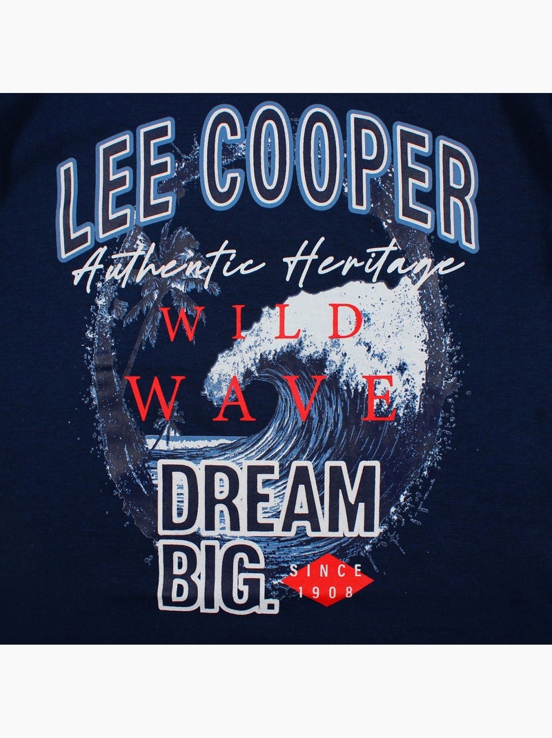 Lee Cooper - T-shirt manga curta  menino Azul-marinho - Kiabi