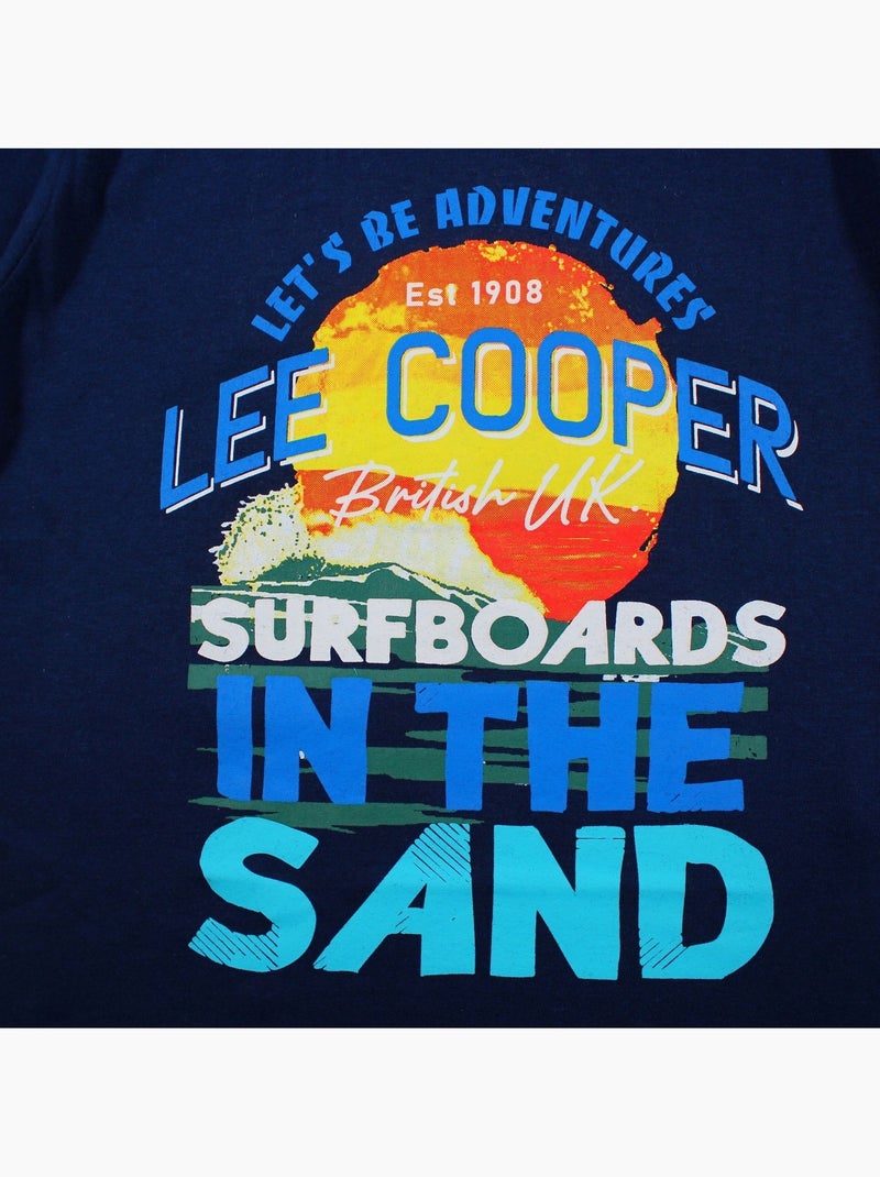 Lee Cooper - T-shirt manga curta  menino Azul-marinho - Kiabi