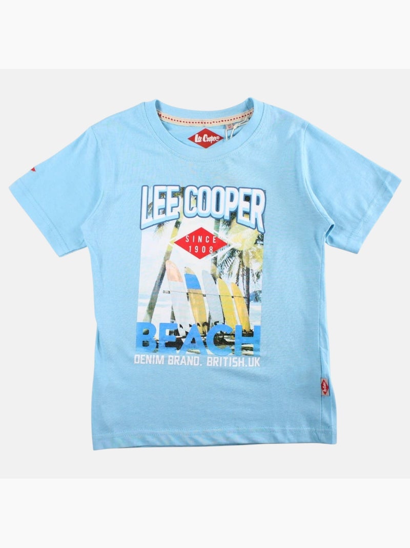Lee Cooper - T-shirt manga curta  menino Azul - Kiabi