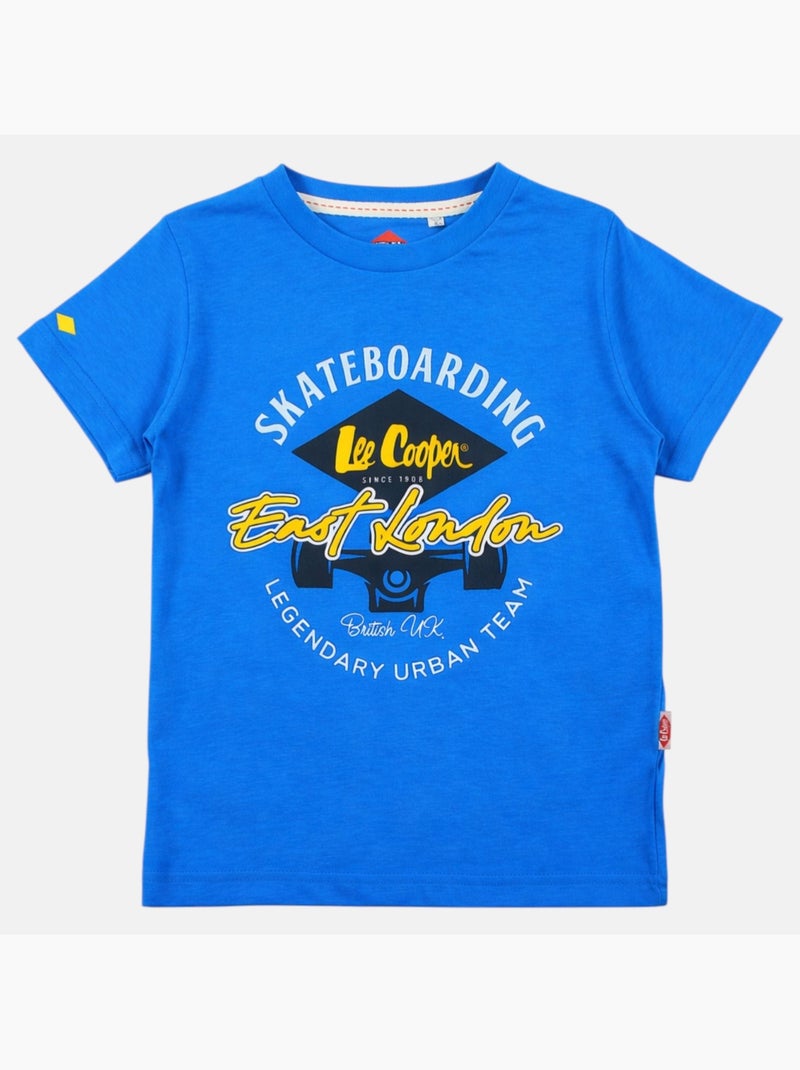 Lee Cooper - T-shirt manga curta  menino Azul - Kiabi