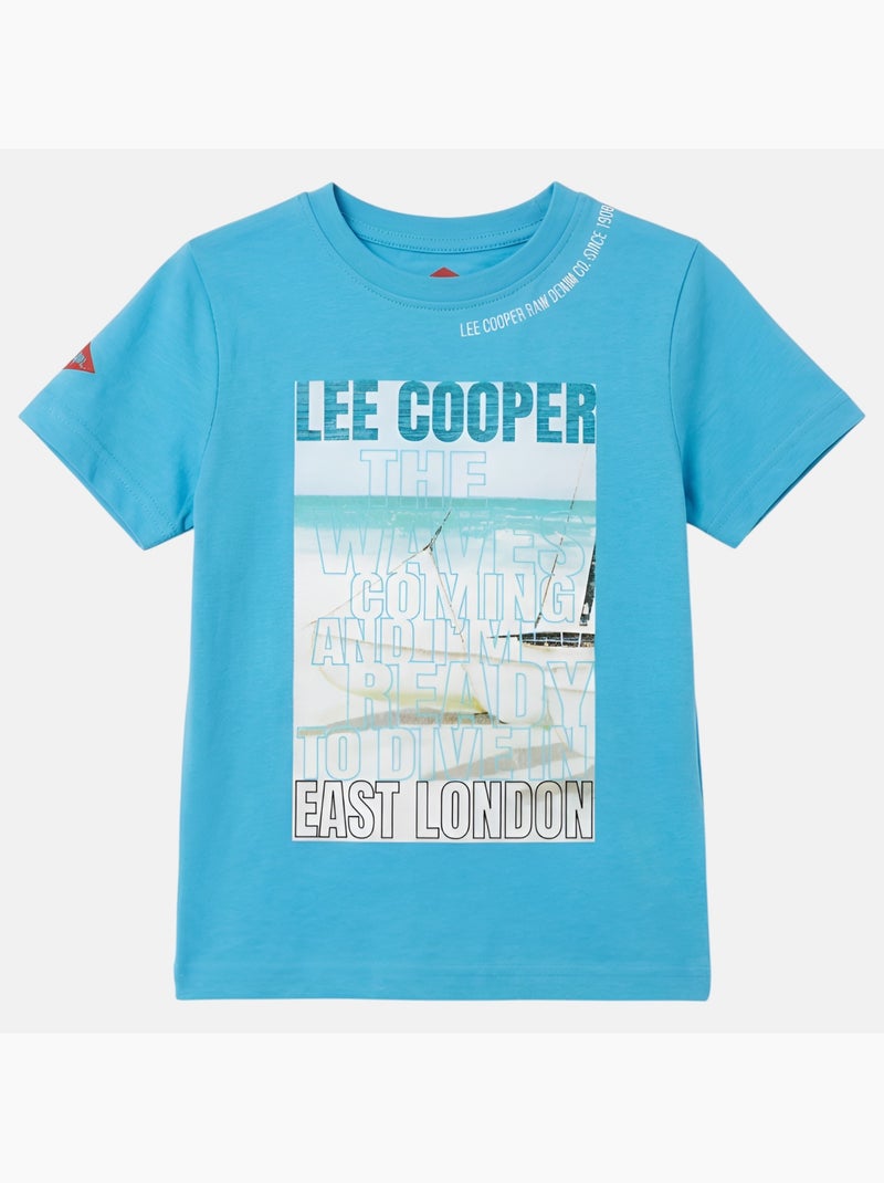 Lee Cooper - T-shirt manga curta  menino Azul - Kiabi
