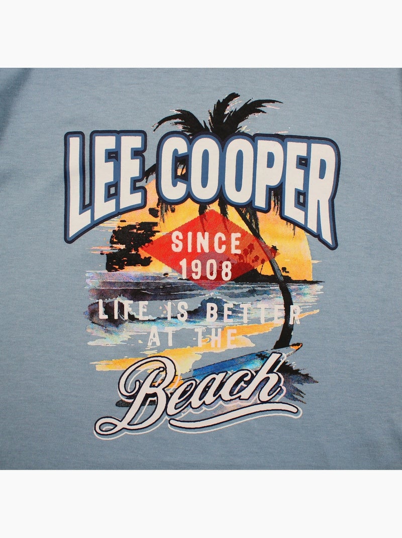 Lee Cooper - T-shirt manga curta  menino Azul - Kiabi