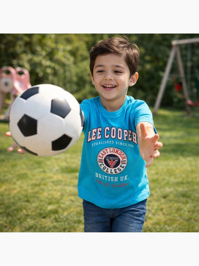 Lee Cooper - T-shirt manga curta  menino Azul - Kiabi