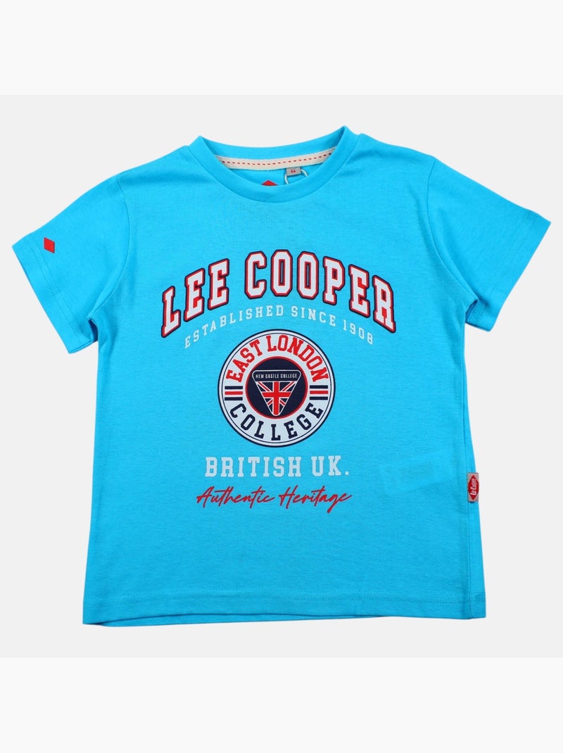 Lee Cooper - T-shirt manga curta  menino Azul - Kiabi