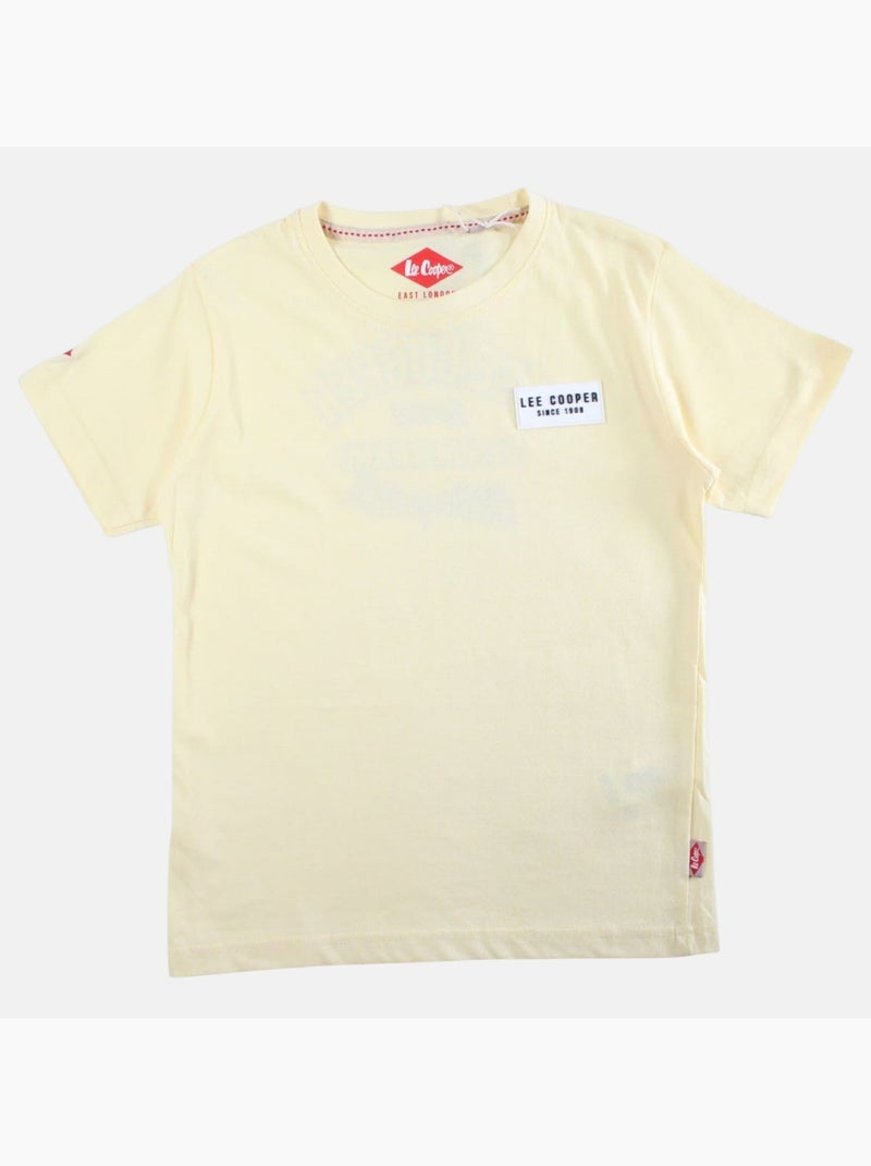 Lee Cooper - T-shirt manga curta  menino Bege - Kiabi