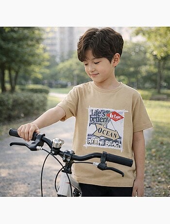 Lee Cooper - T-shirt manga curta menino