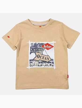 Lee Cooper - T-shirt manga curta menino