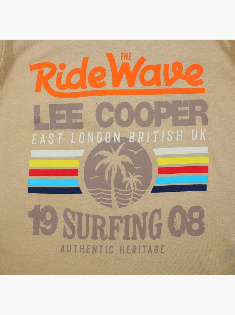 Lee Cooper - T-shirt manga curta  menino Bege - Kiabi