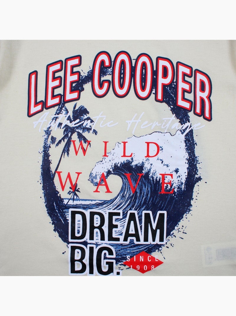 Lee Cooper - T-shirt manga curta  menino Branco - Kiabi