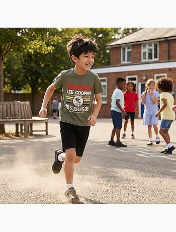 Lee Cooper - T-shirt manga curta menino