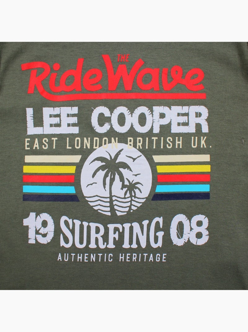 Lee Cooper - T-shirt manga curta  menino Cáqui - Kiabi