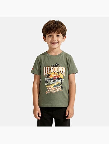 Lee Cooper - T-shirt manga curta menino