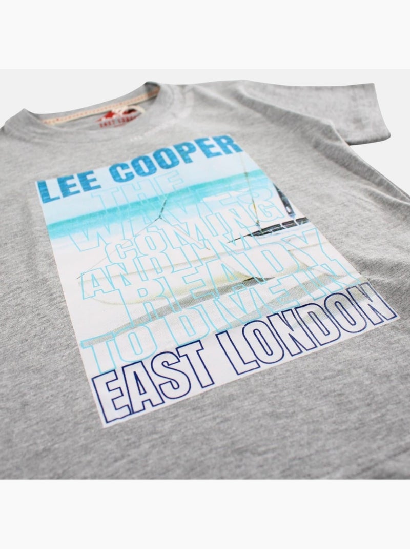 Lee Cooper - T-shirt manga curta  menino Cinza - Kiabi