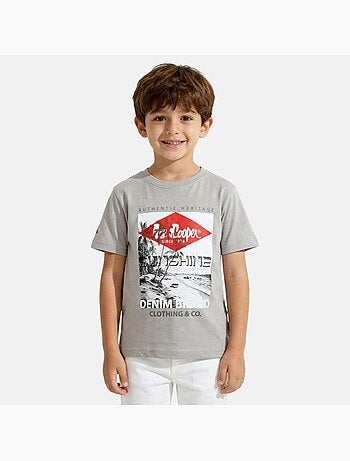 Lee Cooper - T-shirt manga curta menino